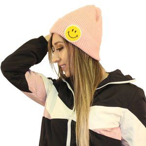 Beanie Smiley Face Winter Cap for Women Warm